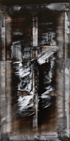 Shin Min Joo.&nbsp;Uncertain Emptiness 15019, 2015, Acrylic on canvas,&nbsp;194 x 97 cm.&nbsp;Courtesy of the artist &amp;amp;&nbsp;PKM Gallery.&nbsp;