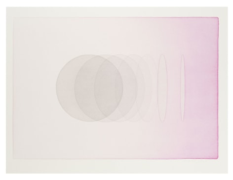 Olafur Eliasson, Pink laboratory, 2011. Watercolour and pencil on paper, 34.8 x 44.6 x 3.6 cm. Courtesy of the artist &amp;amp; PKM Gallery.