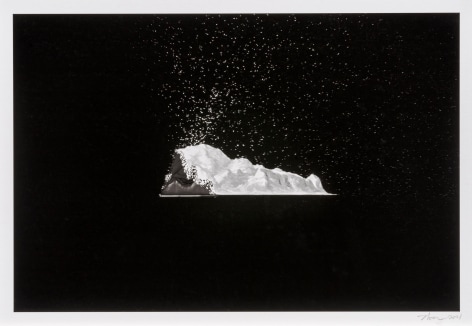 Yiyun Kang, finite.mountain.01, 2021. Pencil on digital print, 39 x 55.5 cm. Courtesy of the artist &amp;amp; PKM Gallery.