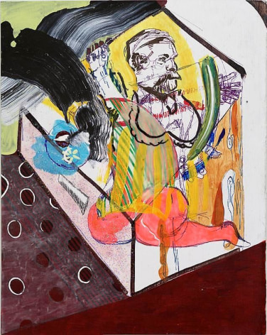 Young Do Jeong.&nbsp;Sigmund Freud, 2012.&nbsp;Acrylic, ink, pen, and graphite on paper, 25.3 x 20 cm.&nbsp;Courtesy of the artist &amp;amp; PKM Gallery.