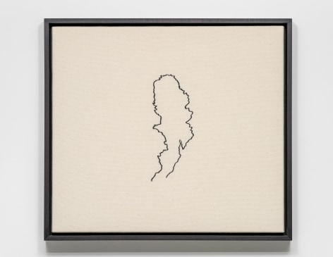 Young In Hong, Prayers no. 5, 201, Embroidered score on cotton(viscose rayon threads),&nbsp; 43 x 48 x 4.5 cm, ed. 3+1AP. Courtesy of Young In Hong &amp;amp; PKM Gallery.
