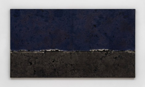 Chung Chang-Sup, Meditation 91101, 1991. Mixed media with Korean paper, 110 x 200 cm., &copy;The Estate of Chung Chang-Sup. Courtesy of PKM Gallery.