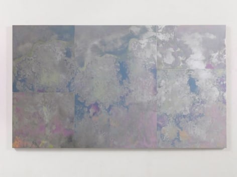 Toby Ziegler, Chemical/Electronic Boundary, 2015. Oil on aluminium, 100 x 173 cm. Courtesy of the artist &amp;amp; PKM Gallery.