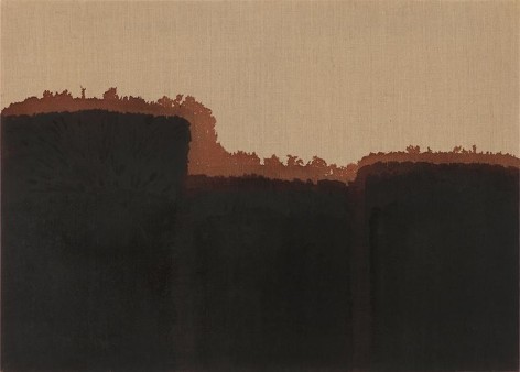 Yun Hyong-keun. Burnt Umber &amp;amp; Ultramarine, 1991.&nbsp;Oil on linen, 65.5 x 90.8 cm. Courtesy of Yun Seong-ryeol &amp;amp;&nbsp;PKM Gallery.