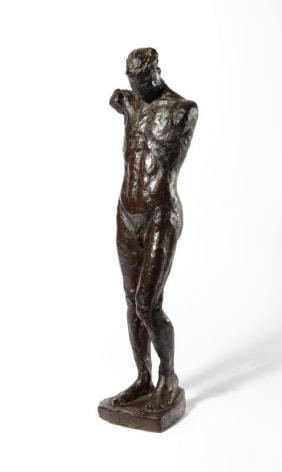 Kwon Jin Kyu. Standing Man, circa 1953. Bronze, 49.5(h) x 12.0 x 11.1 cm. Private Collection. Courtesy of Kwon Jin Kyu Commemoration Foundation &amp;amp; PKM Gallery.