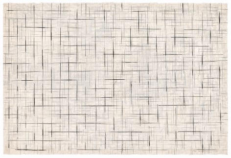 Suh Seung-Won. Simultaneity 82-132, 1982, Ink, pencil on Korean paper, 63.5 x 94 cm, Courtesy of the artist &amp; PKM Gallery.