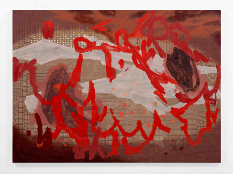 Toby Ziegler,&nbsp;Last harvest, 2023.&nbsp;Oil and inkjet on canvas,&nbsp;140 x 190 cm., Courtesy of the artist &amp;amp; PKM Gallery.