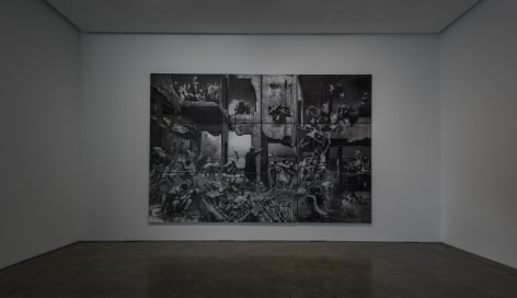 Installation view of&nbsp;Cho Duck Hyun: EPIC SHANGHAI&nbsp;at PKM &amp;amp; PKM+., Courtesy of PKM Gallery.