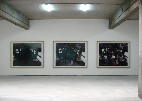 Wang Qingsong. Hard-seat Compartment, 2008. C-print, 160 x 210 cm, installation.&nbsp;Courtesy of the artist &amp;amp; PKM Gallery.