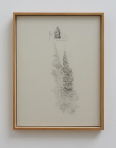 Koo Hyunmo. 굴뚝집 Chimney House, 2011, Pencil on paper, 41.1 x 31.6 cm. Courtesy of the artist &amp;amp; PKM Gallery.
