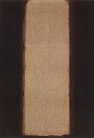 Yun Hyong-keun,&nbsp;Blue-Umber &#039;79-C6,&nbsp;1979, Oil on linen, 220 x 150.4 cm.&nbsp;&copy; Yun Seong-ryeol. Courtesy of PKM gallery.&nbsp;