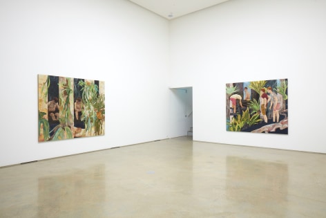 Installation view of Hernan Bas &amp;amp; Young Do Jeong exhibition, Wild n Out, at PKM Gallery, 2017. Courtesy of the artist, Lehmann Maupin, New York and Hong Kong, and PKM Gallery, Seoul.