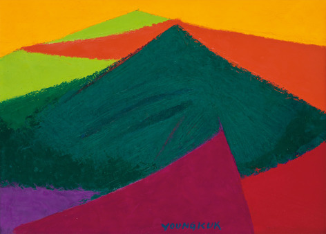 Yoo Youngkuk, Work, 1967., Oil on canvas, 24.5 x 33.3 cm.