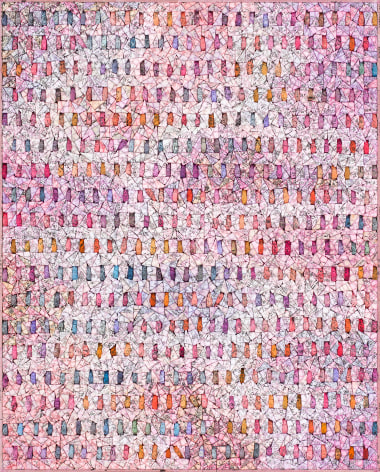 Kwang Young Chun. Aggregation18-AU051 (Dream12), 2018, Mixed media with Korean mulberry paper, 102 x 82 cm. Courtesy of the Artist &amp;amp; PKM Gallery.