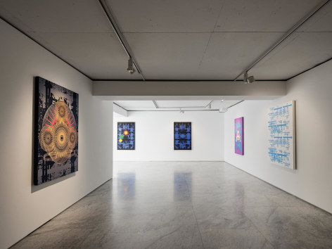 Installation view of Sang Nam Lee: The Fortress of Sense at PKM&amp;amp;PKM+. Courtesy of PKM Gallery.