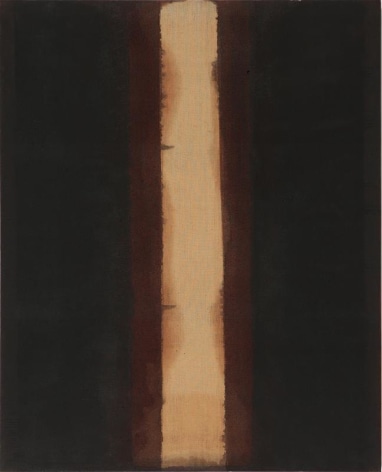 Yun Hyong-keun. Umber-Blue, 1977 - 1988. Oil on linen, 162 x 130.8 cm. Courtesy of Yun Seong-ryeol and PKM Gallery.