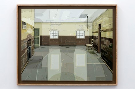 JULIE ROBERTS Workhouse (Male Ward) 2012, oil on linen, 43.15 x 54.96 inches