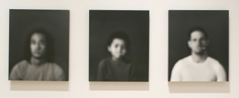 AZIZA MURRAY Mulatto, Half Breed, High Yellow (triptych) 2009, silver gelatin print, 19 1/2 x 23 inches (each),