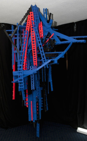 Fire Escapism (suspended structure) 2011. Installation view: Conner Contemporary Art, (e)merge art fair.