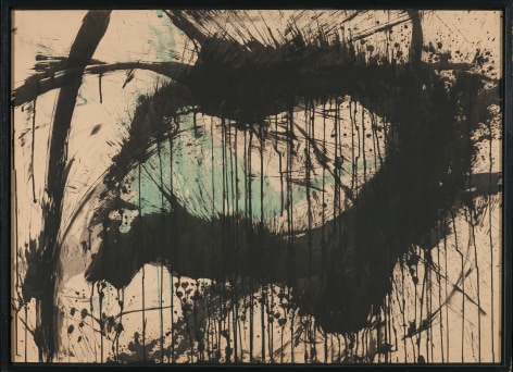 NORMAN BLUHM  Untilted  1960, oil on paper mounted on masonite, 29 1/2 x 40 1/2 inches.