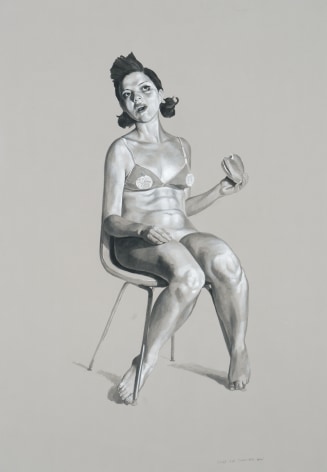 ERIK THOR SANDBERG Study for Glutt Her Maw 2007, graphite and gouache on paper, 41 x 29 inches.