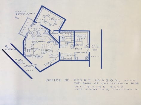 Mark Bennett  Office of Perry Mason  1995, lithograph, 24.25 x 36.25 inches, AP 2.
