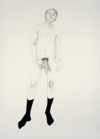 ZO&Euml; CHARLTON Untitled 8 (from Paladins and Tourists) 2010, graphite and gouache on paper, 93 x 69 inches (framed)
