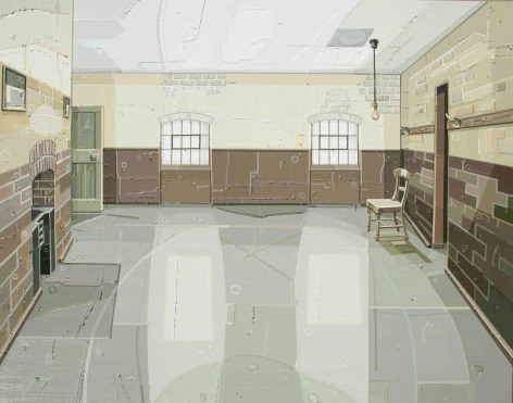 JULIE ROBERTS Workhouse (Male Ward) 2012, oil on linen