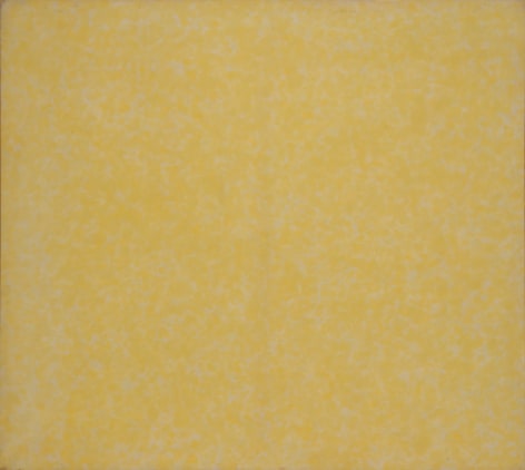 HOWARD MEHRING Untitled (yellow all-over) c.1962, magna on canvas, 55 x 55 inches.