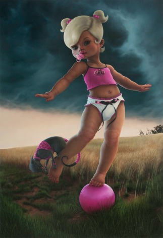 KATIE MILLER Kitty Lil's Fresh Catch 2011, oil on panel, 52.5 x 36 inches