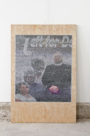 Wilmer Wilson IV Left for Dead 2016, mixed media on wood, 72 x 48 inches