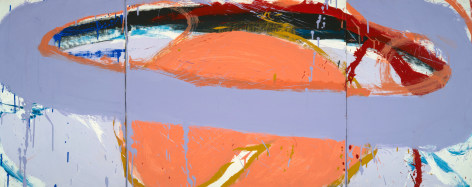 Norman Bluhm  Untitled  1970, oil on canvas, 24 x 60 inches.