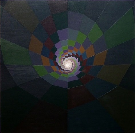 MICHAEL DOTSON Target 2011, acrylic on canvas, 48 x48 inches