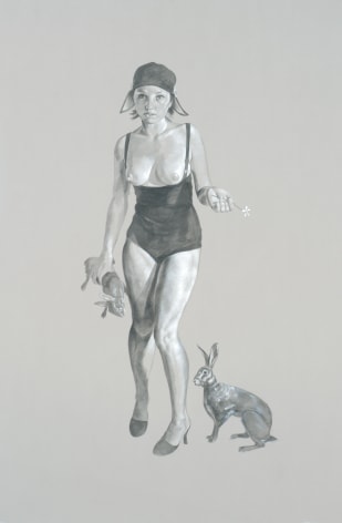 ERIK THOR SANDBERG Study for Cruelty 2007, graphite and gouache on paper, 41 x 29 inches.