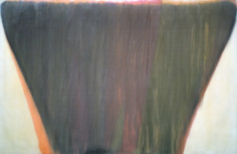 MORRIS LOUIS Plenitude 1958, acrylic resin on canvas, 90.875 x 140 inches.
