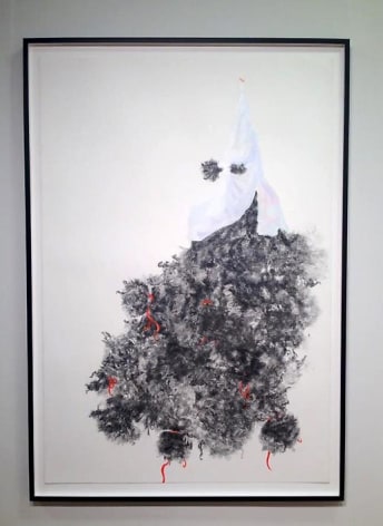ZO&Euml; CHARLTON Orange (from Undercover) 2014, graphite and gouache on paper, 60 x 40 inches