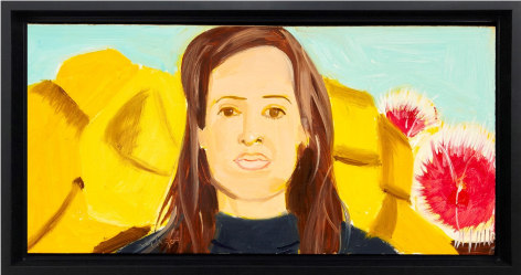 Alex Katz Woman with Flowers 1, 2000