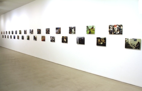 Installation view of PASSENGERS by Chris Marker at Peter Blum SoHo.