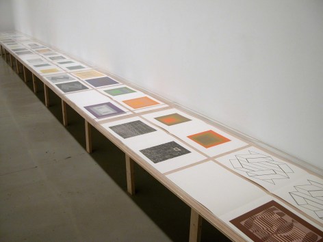 Installation view of Josef Albers, Formulation: Articulation (1972), 2010 at Peter Blum SoHo.