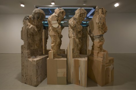 Installation view of Matthew Day Jackson, The Tomb, 2010 at Peter Blum SoHo.