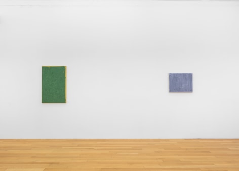 Installation view of John Zurier, Pink Dust, 2025, Peter Blum Gallery, New York, NY