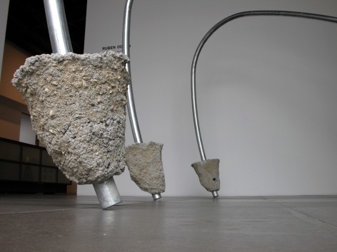 Installation of Ruben Ochoa, three the hard way, 2009 at Peter Blum Chelsea.