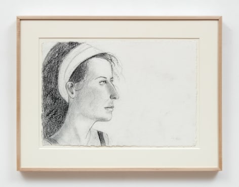 Alex Katz, Drawing for White Band (Katherine), 2013