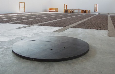 David Rabinowitch,&nbsp;Elliptical Plane in 3 Masses and 4 Scales, permanent collection, The Chinati Foundation, Marfa, TX, 1971-72.