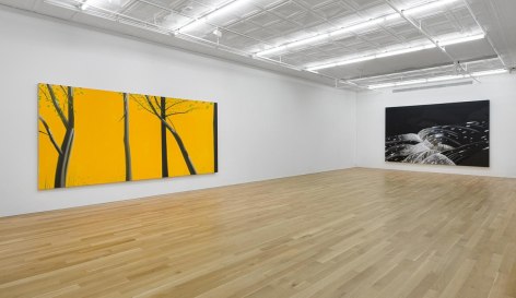 Installation view of 3 Paintings, Peter Blum Gallery, New York, NY, 2018