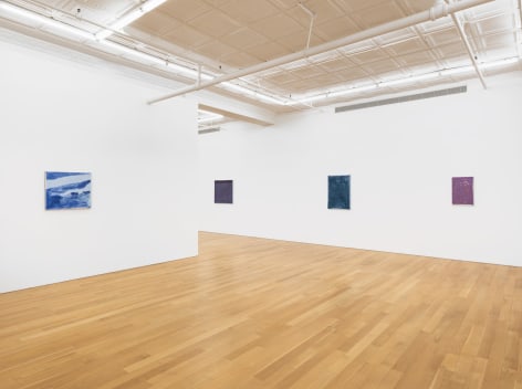Installation view of John Zurier, Pink Dust, 2025, Peter Blum Gallery, New York, NY