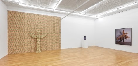 Installation view of&nbsp;Nicholas Galanin: The persistence of Land claims in a climate of change, 2024, Peter Blum Gallery, New York, NY