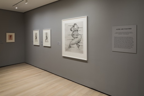 Installation of&nbsp;Louise Bourgeois:&nbsp;An Unfolding Portrait, Musuem of Modern Art, New York, NY&nbsp; (September&nbsp;24, 2017&ndash;January 28, 2018)