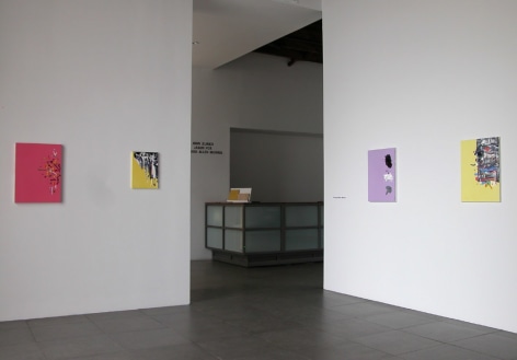 Installation view of Paintings, John Zurier; Jason Fox; Richard Allen Morris, 2010 at Peter Blum Chelsea.