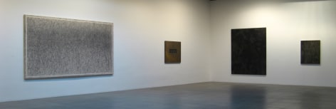 Installation view of William Anastasi, opposites are indentical, 2008 at Peter Blum Chelsea.